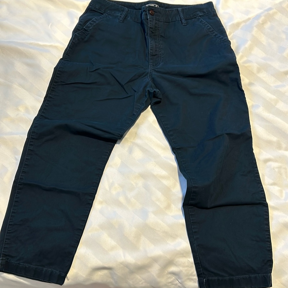 Abercrombie & Fitch navy blue chino pants